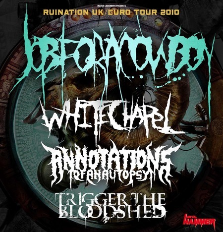Job For A Cowboy: Ruination UK/Euro Tour 2010